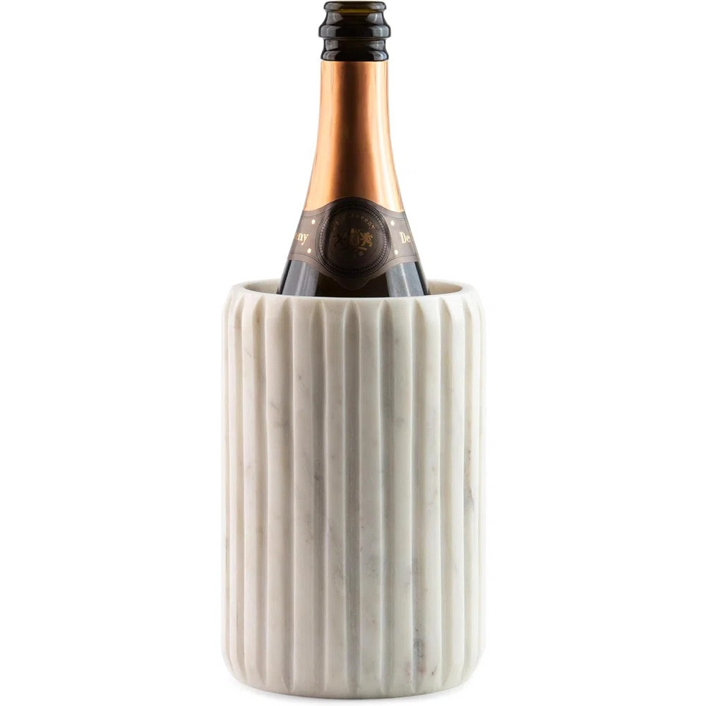 Natural Stone Champagne & Wine Cooler Bucket – Handcrafted Bottle Chiller For Parties, Dining Tables, And Outdoor Patios – Keeps White Wine Or Champag | Wayfair North America