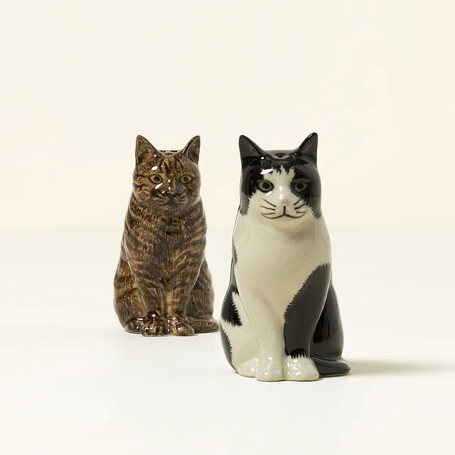 Kitty Cats Ceramic Salt & Pepper Shakers | UncommonGoods