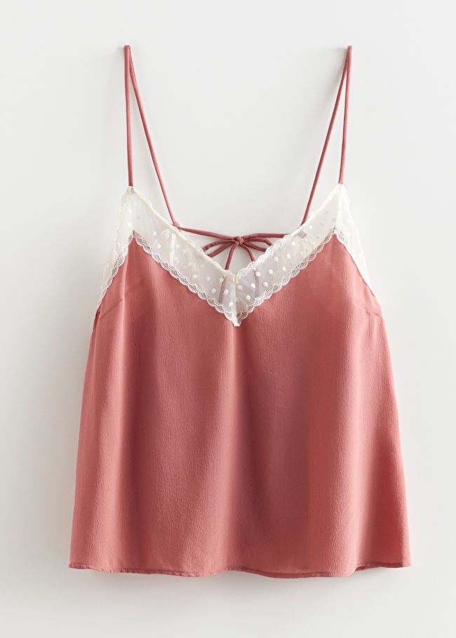 Strappy Silk Lace Top | & Other Stories US