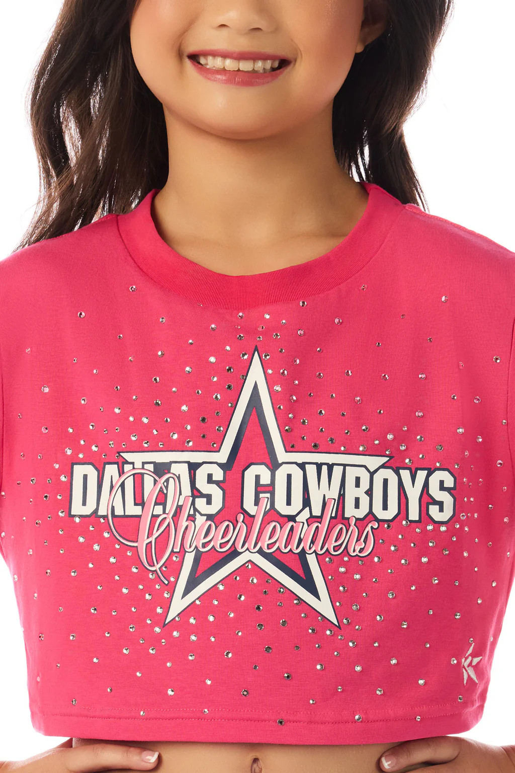 DCC Cropped Tee in Hot Pink | Rebel Athletic