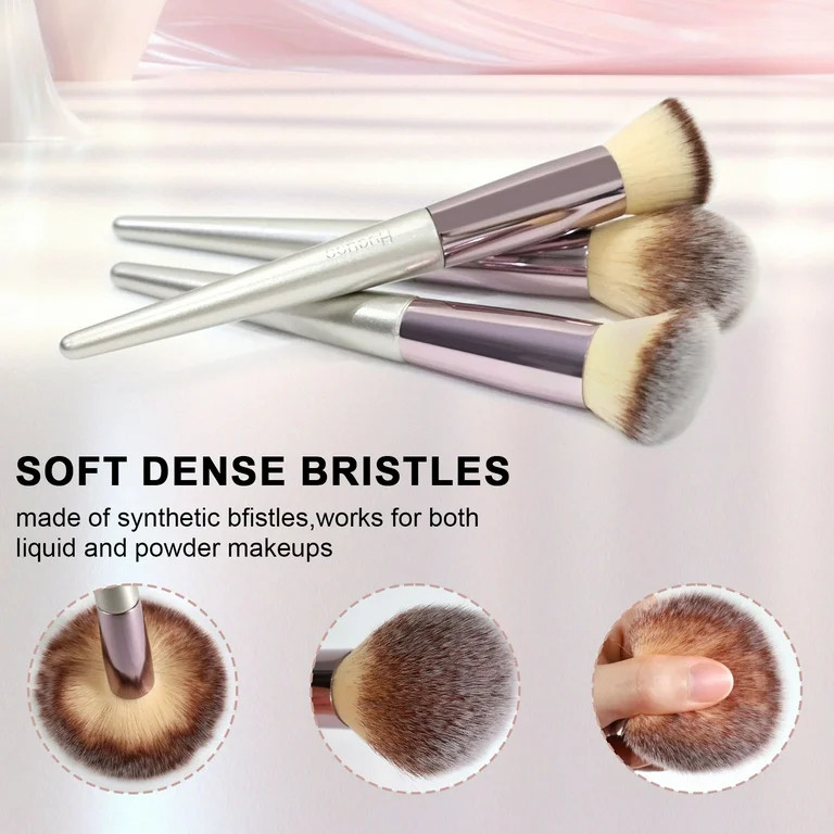 Huauoo Makeup Brush Set 20 Pcs, Foundation Powder Concealers Eye Shadows Blush Makeup Brushes | Walmart (US)