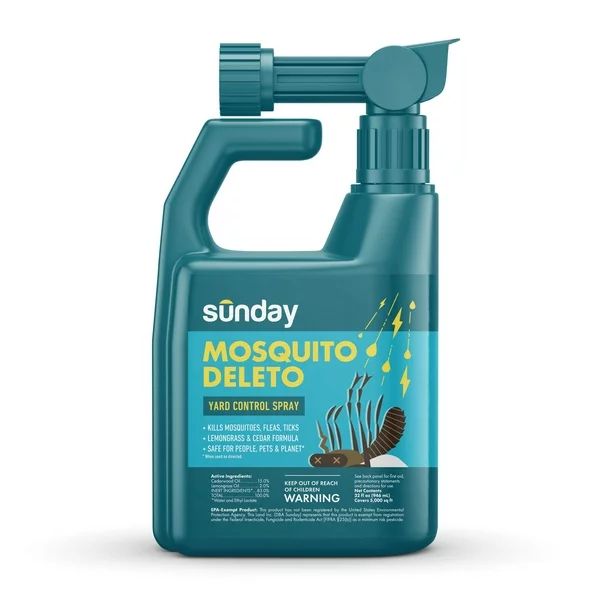 Sunday Mosquito Deleto Plant-Based Bug Control Spray & Repellent - Walmart.com | Walmart (US)