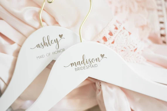 Bridesmaid Hangers Personalized Bridesmaid Hangers Wedding - Etsy | Etsy (US)