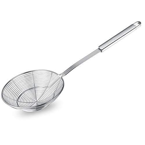 Spider Strainer Skimmer, Swify Stainless Steel Asian Strainer Ladle Frying Spoon with Handle for ... | Amazon (US)