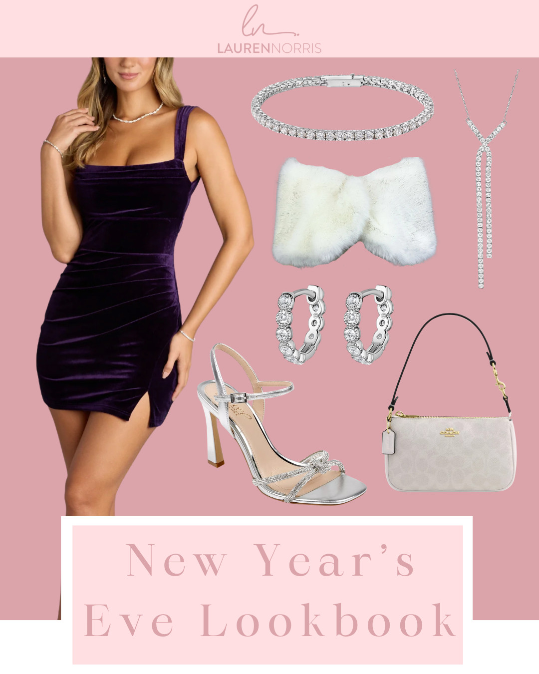 Look amazing in this purple dress for New Year's Eve!  

 #LTKHoliday #LTKootd #LTKSeasonal