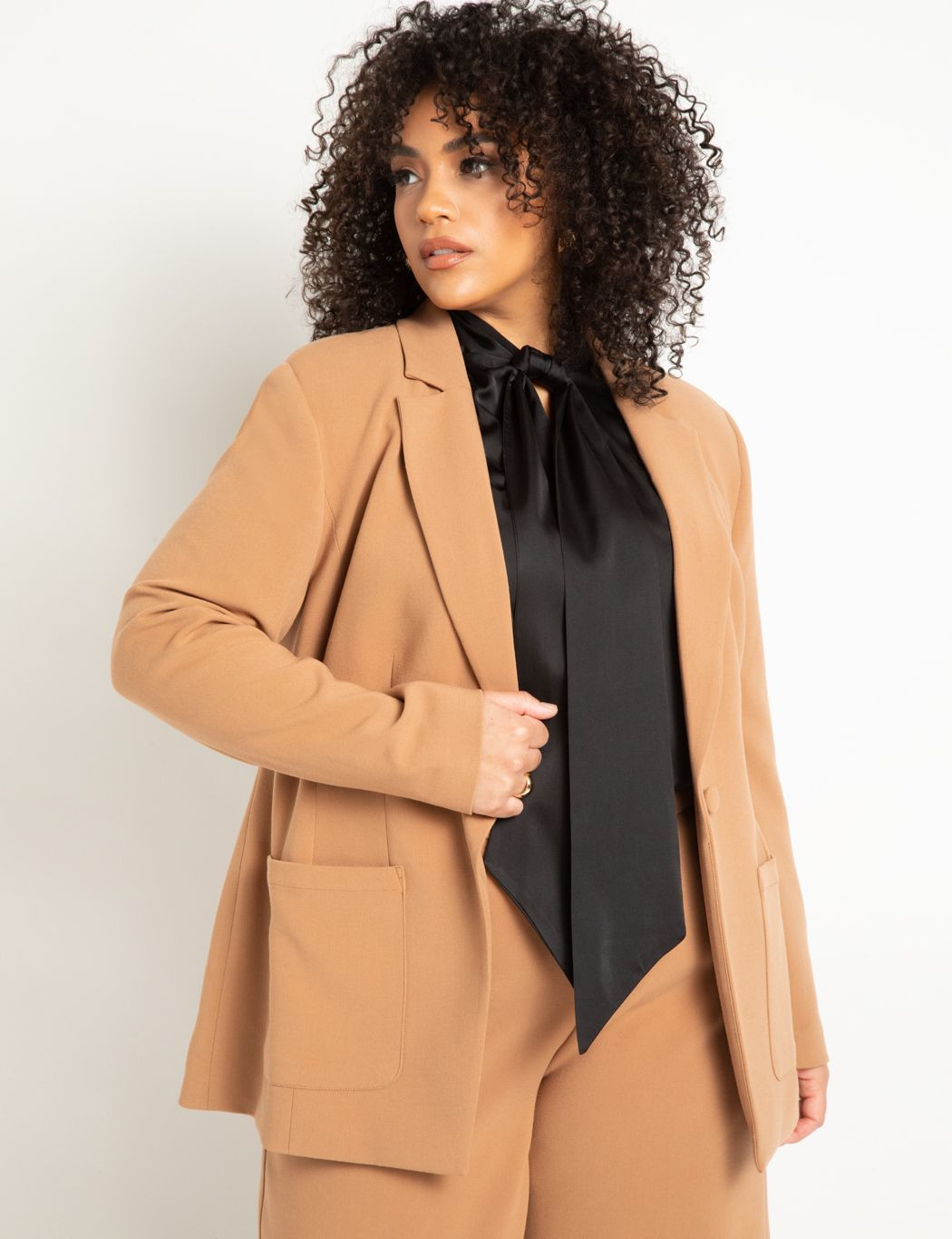 The 365 Suit Patch Pocket Blazer | Eloquii