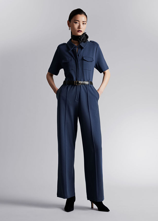 Casual Short-Sleeved Jumpsuit | & Other Stories US