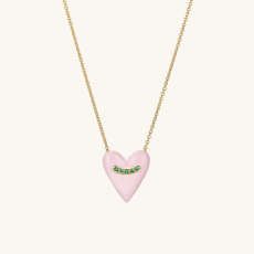 Heart Enamel Pendant Necklace : Handcrafted in 14k Gold | Mejuri | Mejuri (Global)