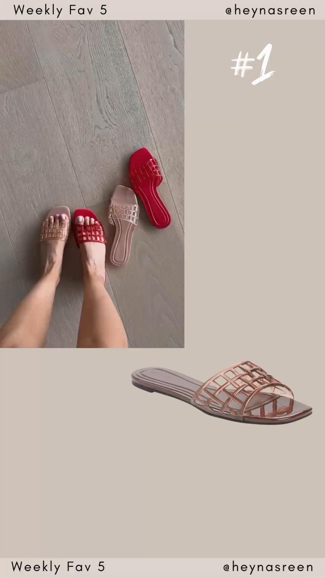 Fav 5:
#1: Open Edit jelly sandals, such a cute trend for the summer!