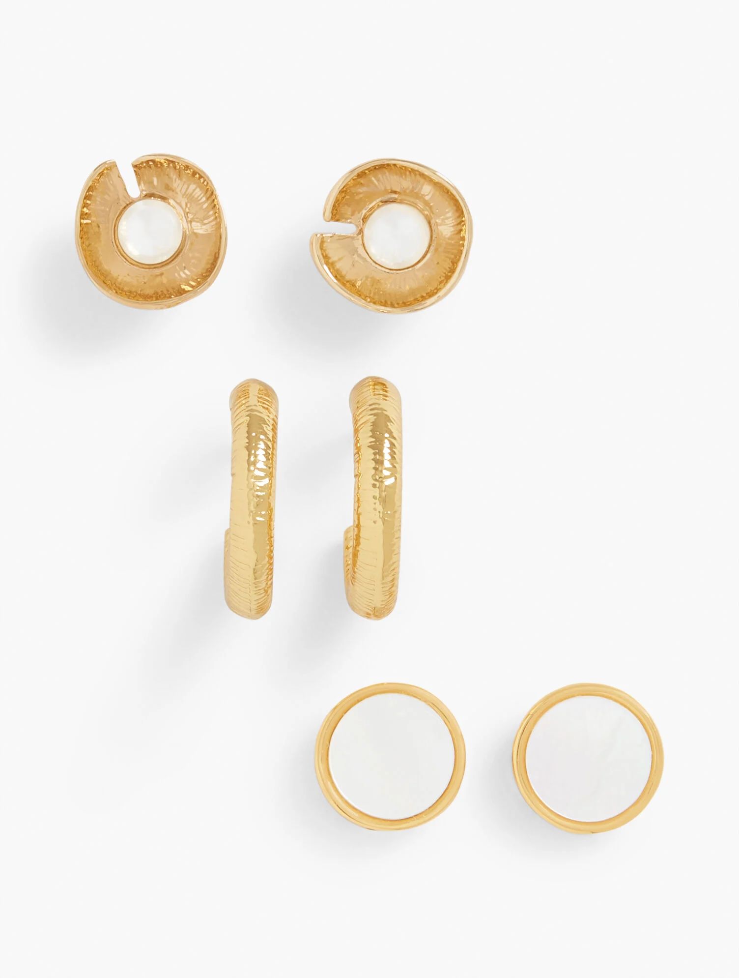 Golden Lilypad Earring Set | Talbots
