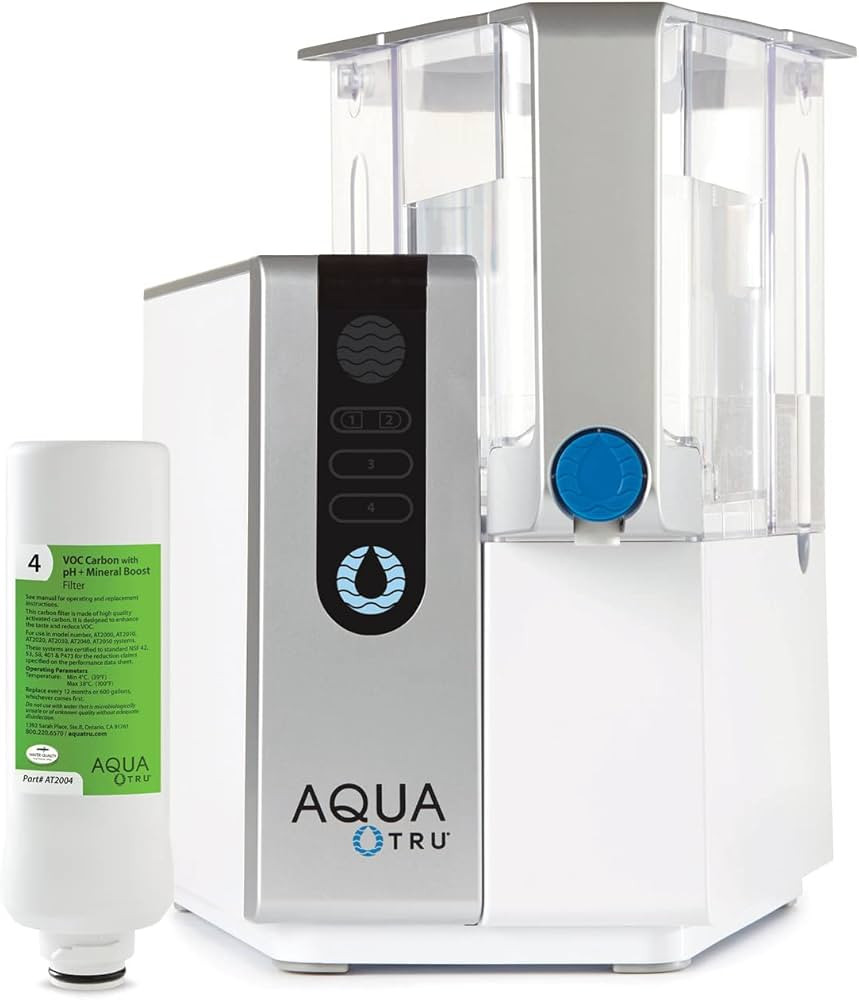 AquaTru Classic Alkaline Countertop Water Filter System for PFAS & Other Contaminants with 4-Stag... | Amazon (US)