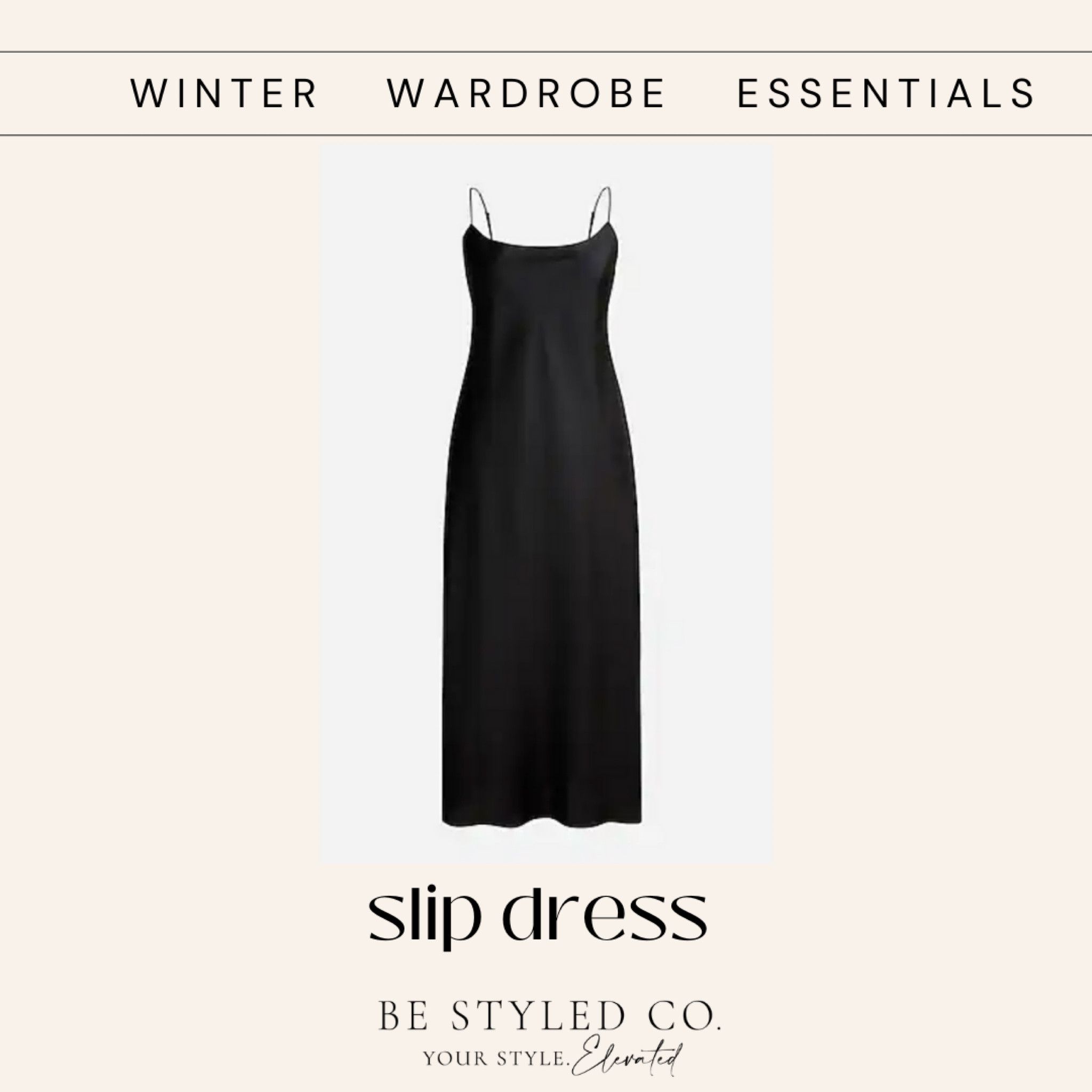 Winter wardrobe essentials - pair a sweater, blazer or coat over a slip dress and add a knee high boot 

#LTKSeasonal #LTKGiftGuide #LTKHoliday