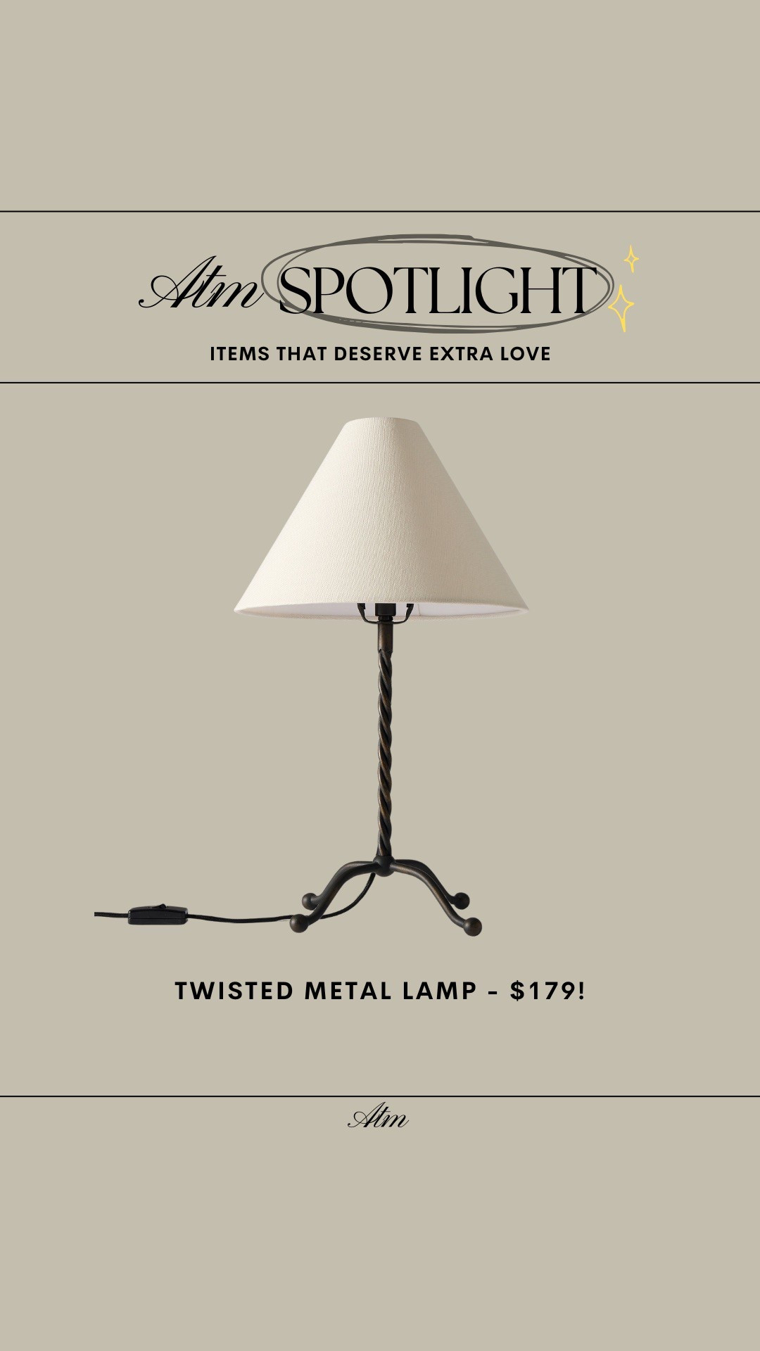 ATM Spotlight - Twisted Metal Lamp // only $179!

lap, unique lamp, luxe or less, look for less, west elm, detailed lamp, iron lamp

#LTKHome #LTKStyleTip