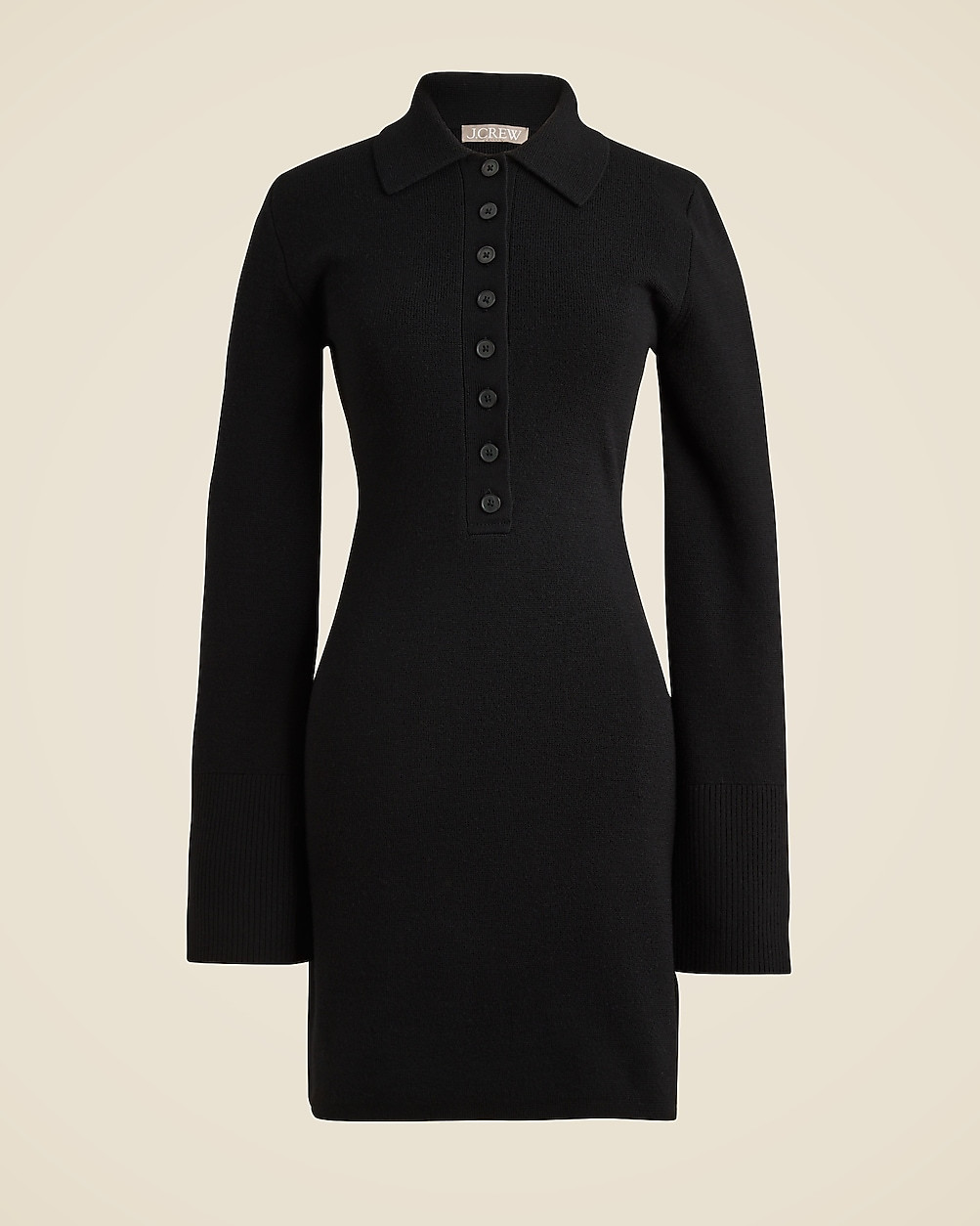 Bell-sleeve mini sweater-dress in merino wool | J. Crew US