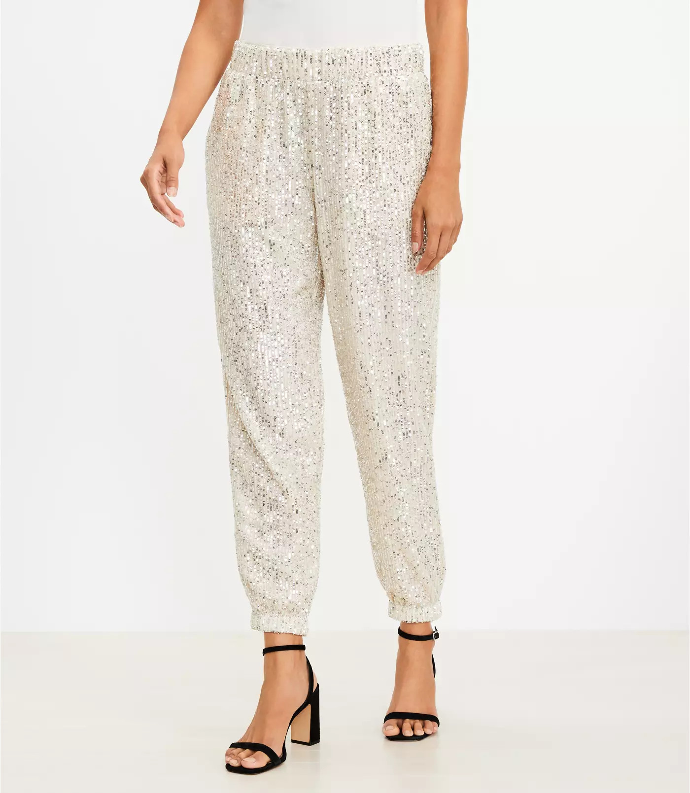 Sequin Jogger Pants | LOFT