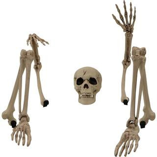 34 in. Ground-Breaking Skeleton Yard Decoration | The Home Depot