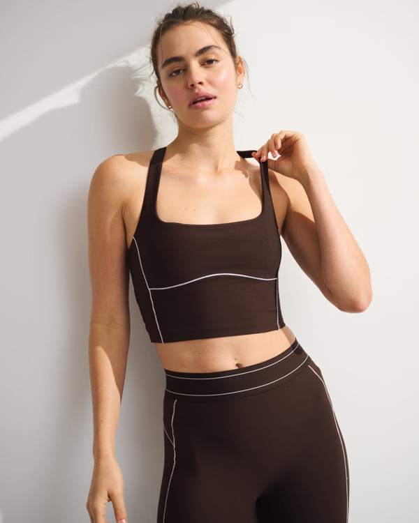 YPB sculptLUX Strappy-Back Tank | Abercrombie & Fitch (US)