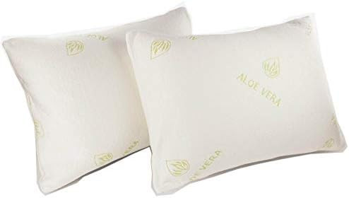 CHILIMILII Natural Aloe Vera Memory Foam Pillows, Orthopedic Anti Mite Pillows, Extra Fill Memory Fo | Amazon (UK)