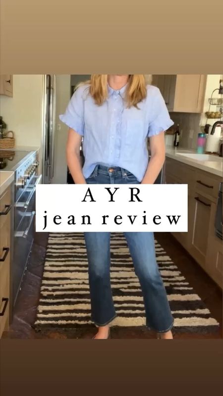 We tried AYR jeans! This is our favorite style they make! Runs tts. Laura in a 26. 




Jeans
Button down shirt

#LTKVideo #LTKSeasonal #LTKover40