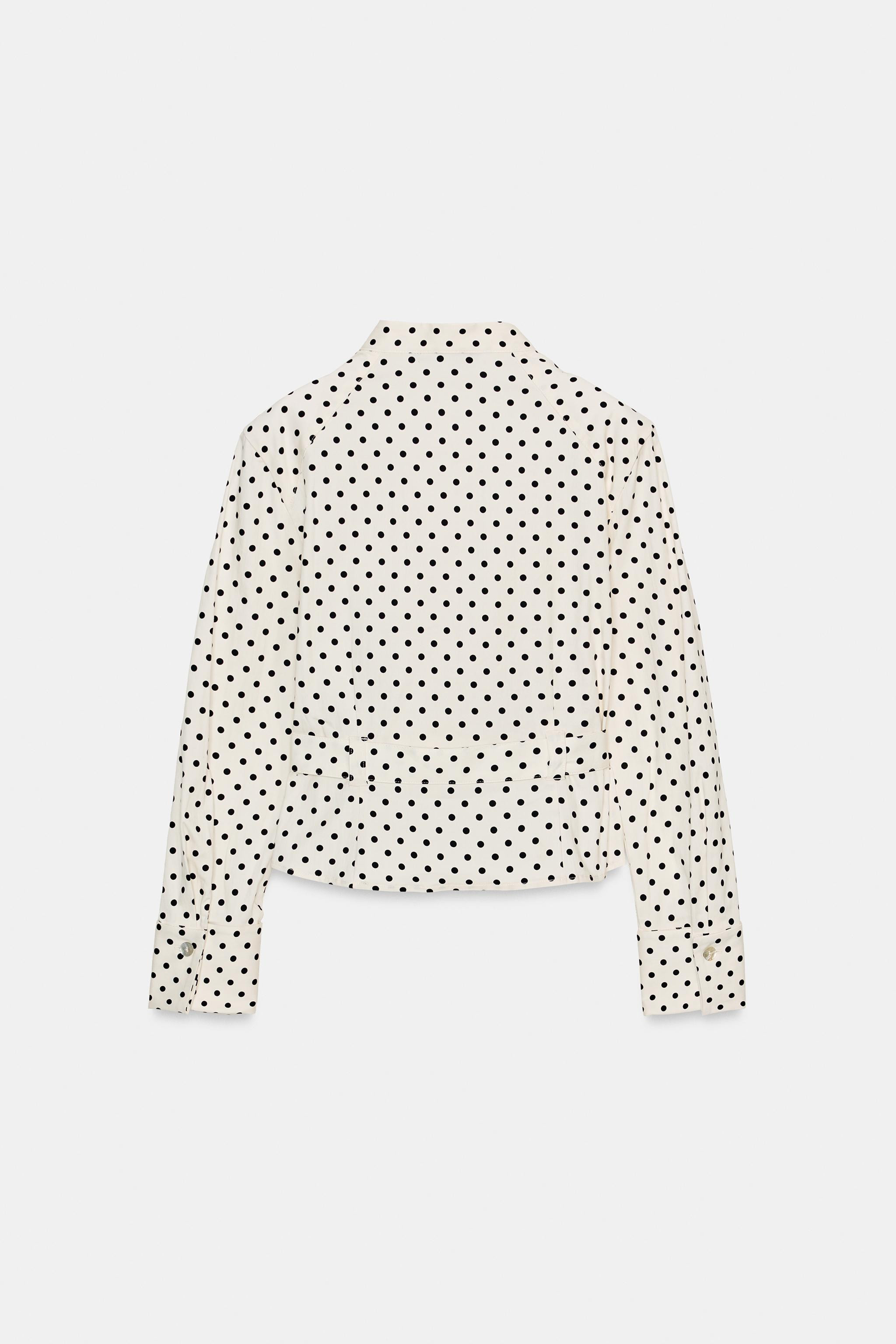 POLKA DOT SHIRT JACKET | Zara US