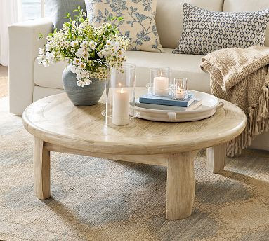 Goa Round Coffee Table (44") | Pottery Barn (US)