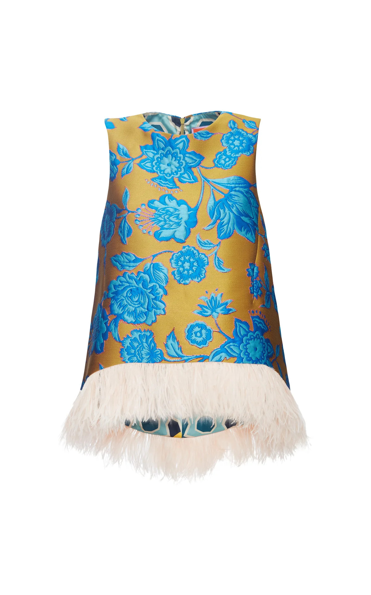 La Scala Top in Hottie Jacquard Turquoise | Over The Moon