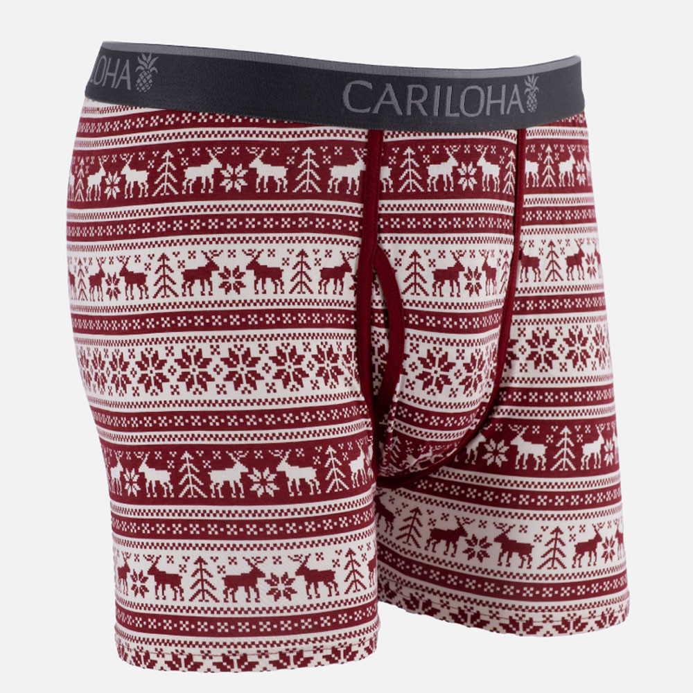Bamboo Boxer Briefs - Holiday Red | Cariloha