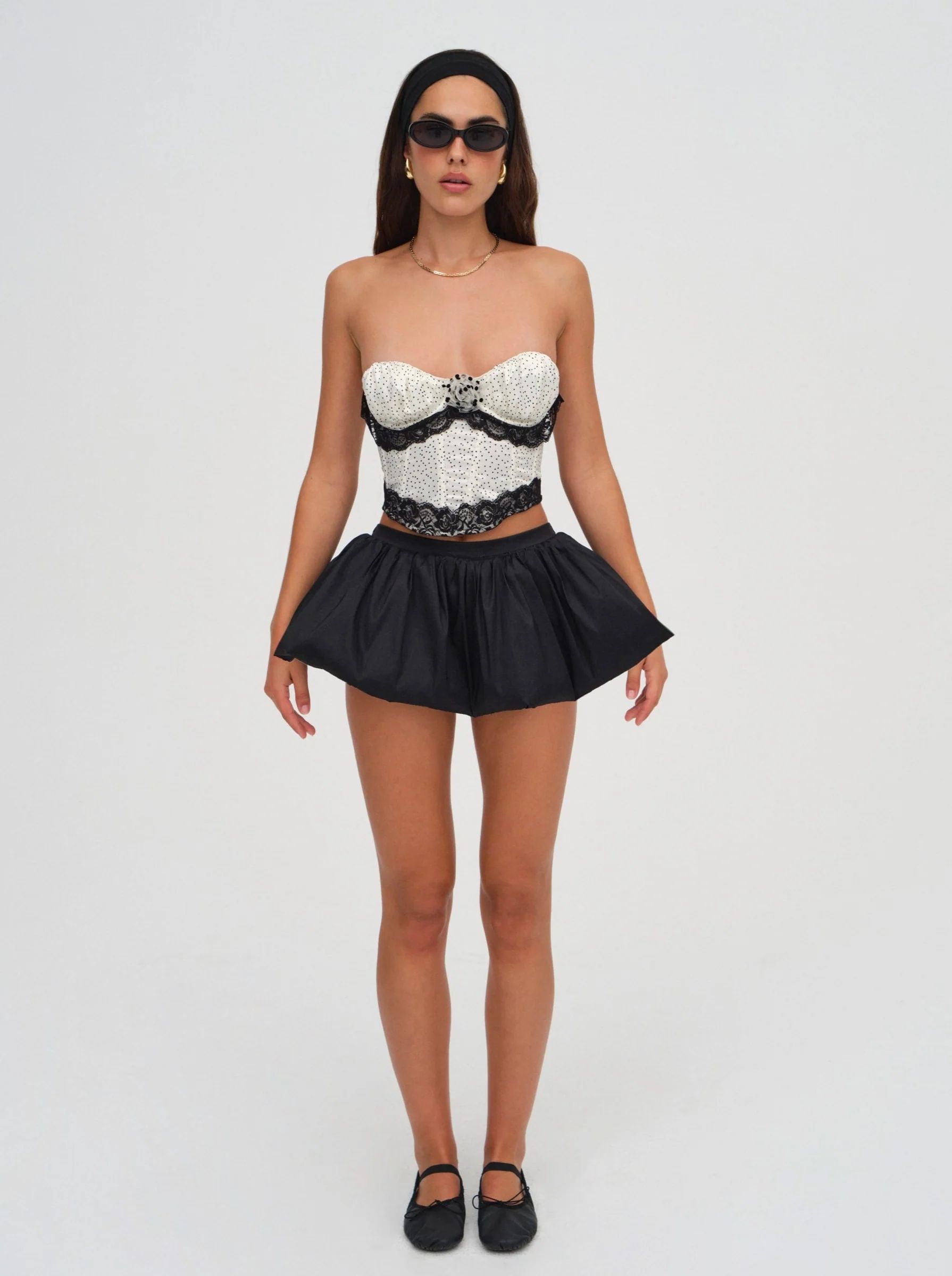 Orion Taffeta Mini Skirt | For Love & Lemons