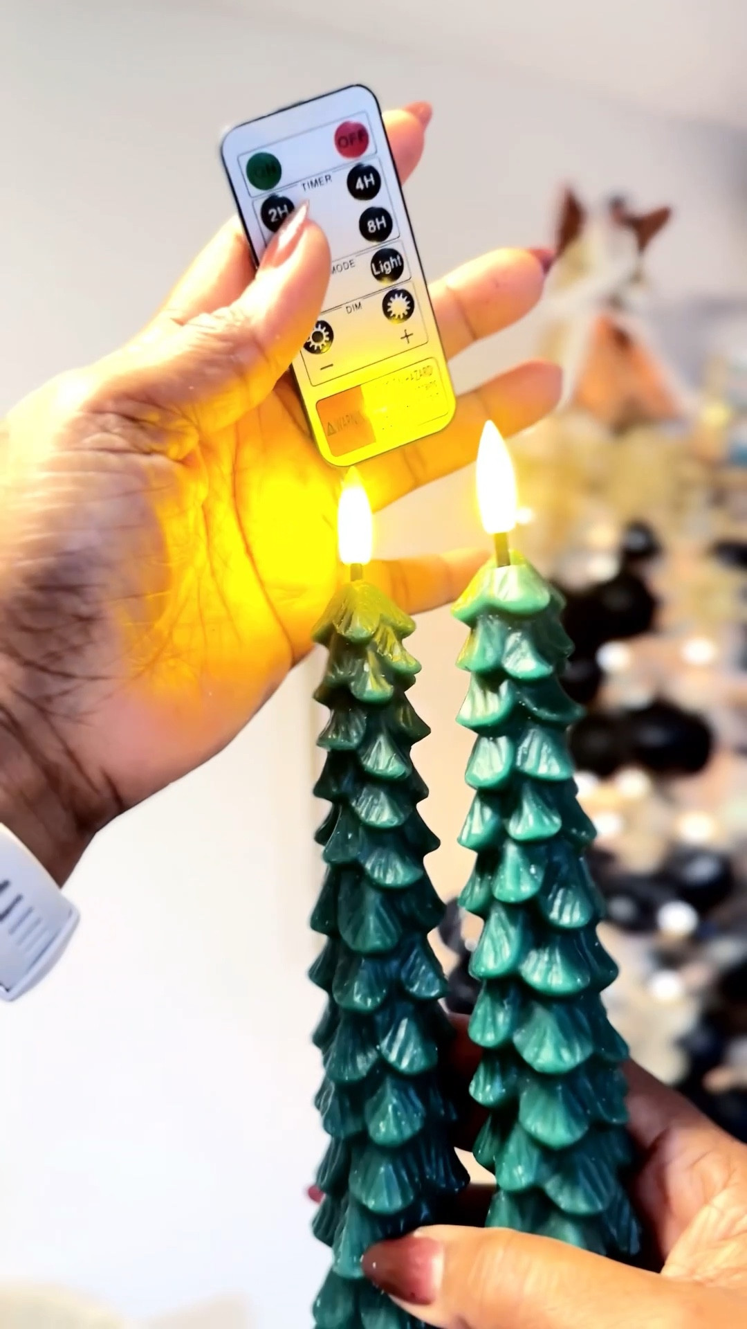 My @zgallerie candle wall sconce is a work of art on its own, but they complement these Christmas tree shaped candle, these candles are back on stock! Get yours before they’re all gone. They battery operated…come in a set of four, a variety of colors and a remote! 

My candle holders are linked in my stories! Or on my LTK linked in my bio! 

Save this idea for next Christmas 🎄 

Christmas touches that make the house feel warm, welcoming, and full of cheer 🤍✨From twinkling lights to cozy textures, it’s the little details that make the season magical.

Soft glow, and all the festive feels 🎄✨

#ChristmasDecor #HolidayHome #candle #FestiveVibes #CozyChristmas #SeasonalStyle 

#LTKvlog #LTKHoliday #LTKSaleAlert