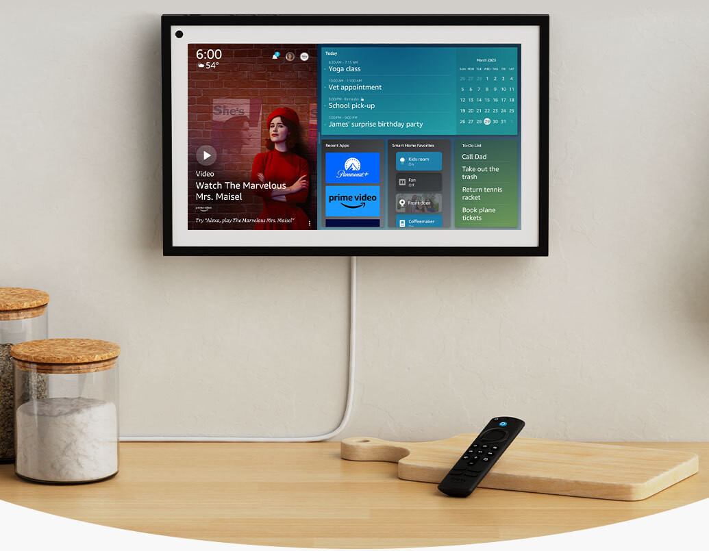 Amazon Echo Show 15 | Full HD 15.6" smart display with Alexa and Fire TV built in | Remote included | Amazon (US)