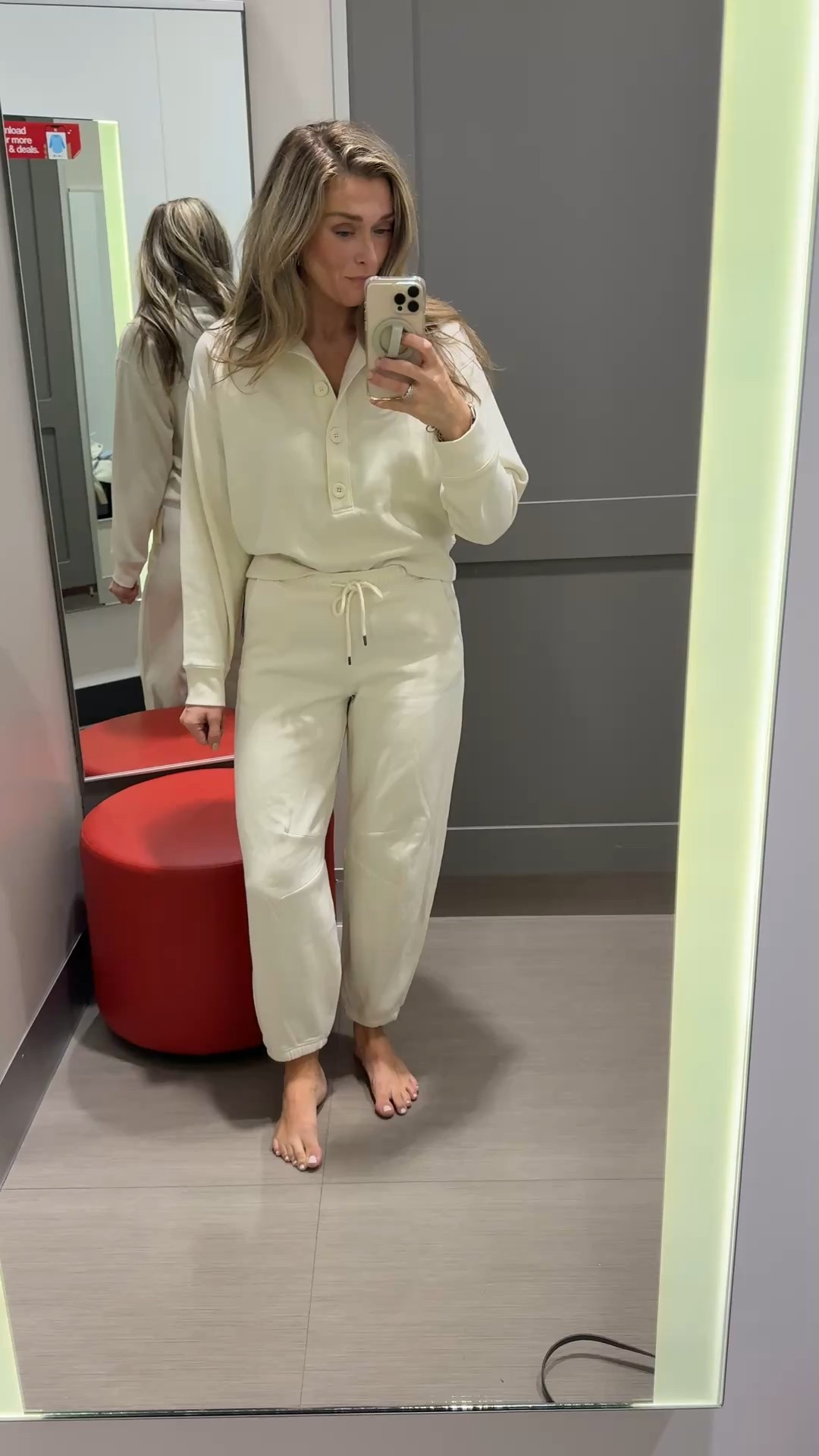 Perfect lounge set on sale at target. Sized down for this fit, this is a small! 