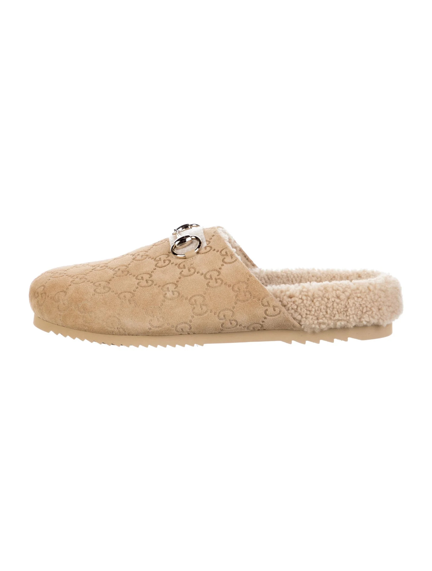 Gucci GG Supreme Suede Mules w/ Tags - Neutrals Flats, Shoes - GUC2012951 | The RealReal | The RealReal