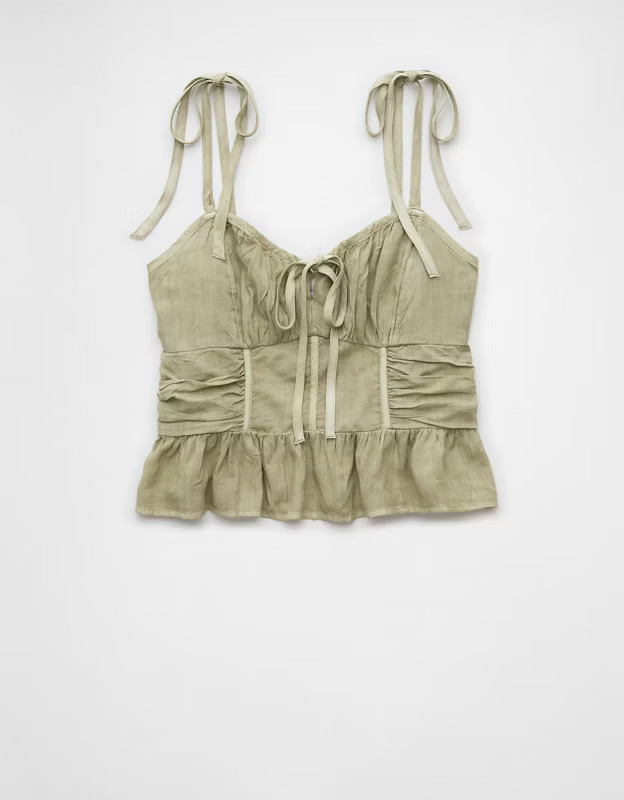 AE Corset Peplum Top | American Eagle Outfitters (US & CA)