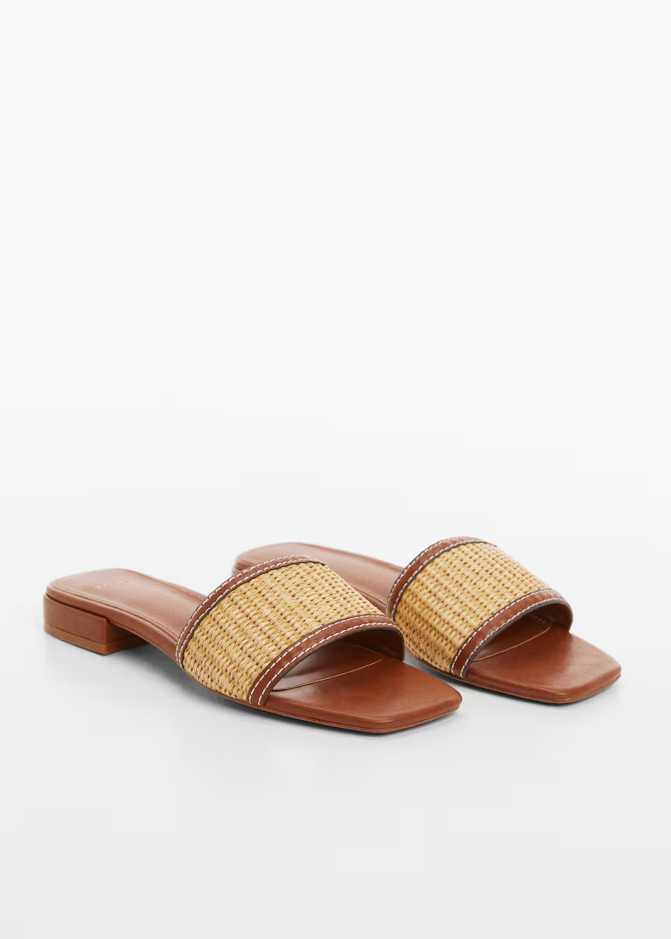 Raffia strap sandal | MANGO (UK)