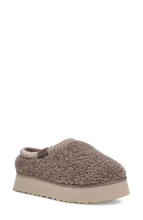 UGG(r) Tazz Maxi Curly Genuine Shearling Platform Slipper in Smoke Plume at Nordstrom, Size 8 | Nordstrom