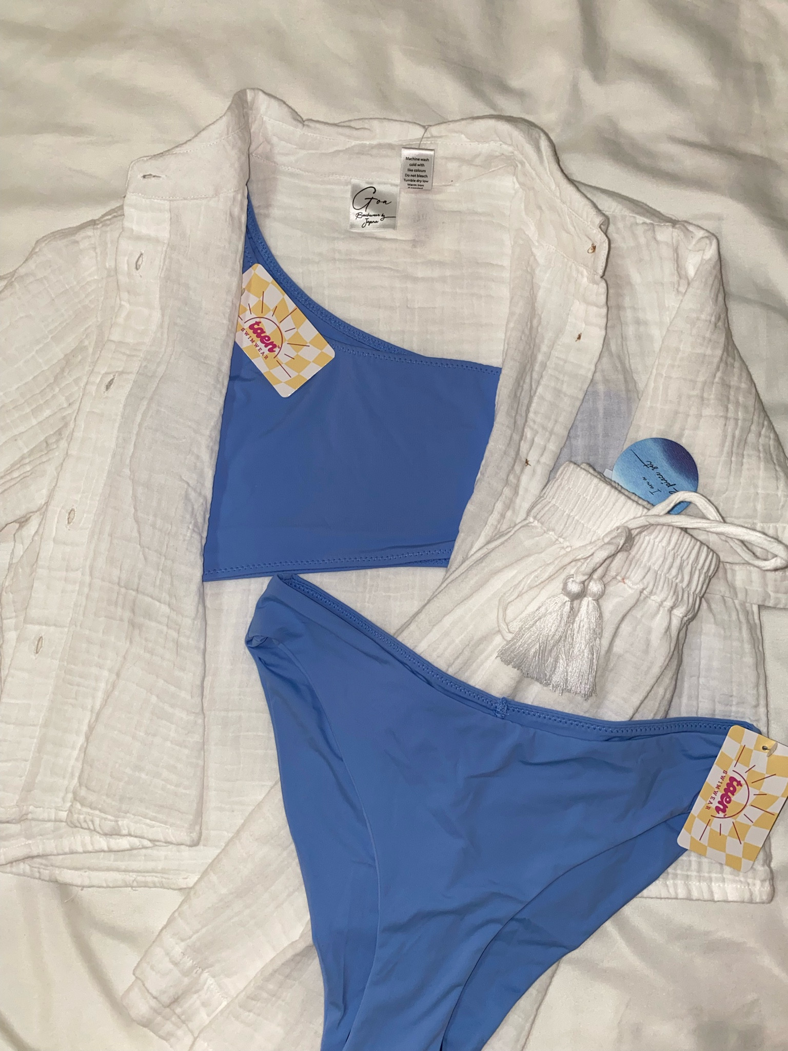 Ordered this super cute bikini online from Taen Swimwear (use code alyssa10 to save). The white two piece set is from TJ Maxx!  I will link a similar one!

#LTKfit #LTKSeasonal #LTKstyletip
