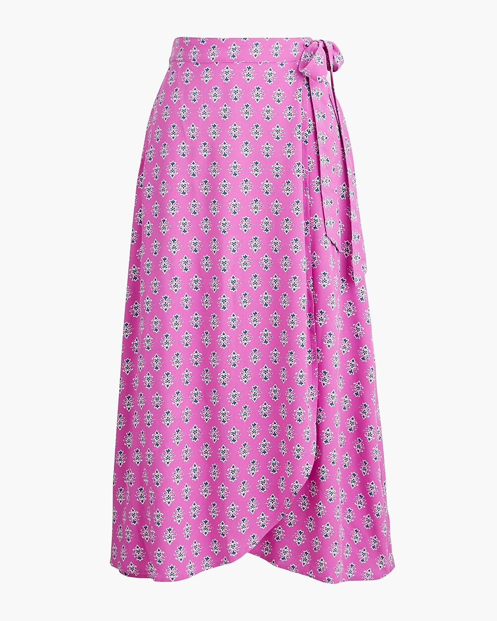 Printed faux-wrap skirt | J.Crew Factory