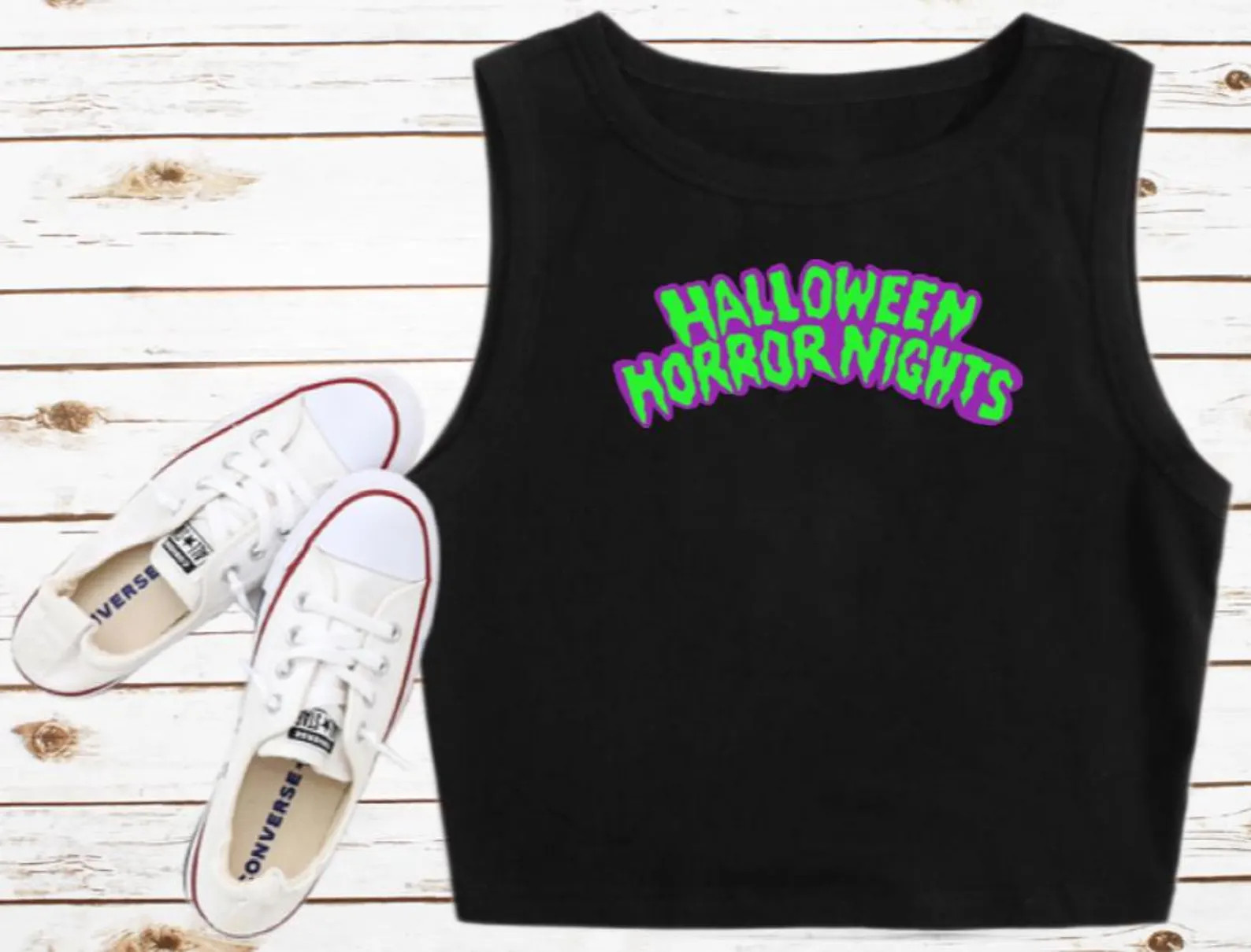 Horror Nights Crop Top Universal Studios Crop Tank Hollywood Orlando HHN - Etsy | Etsy (US)