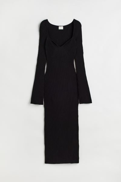 Rib-knit Dress - Red - Ladies | H&M US | H&M (US + CA)