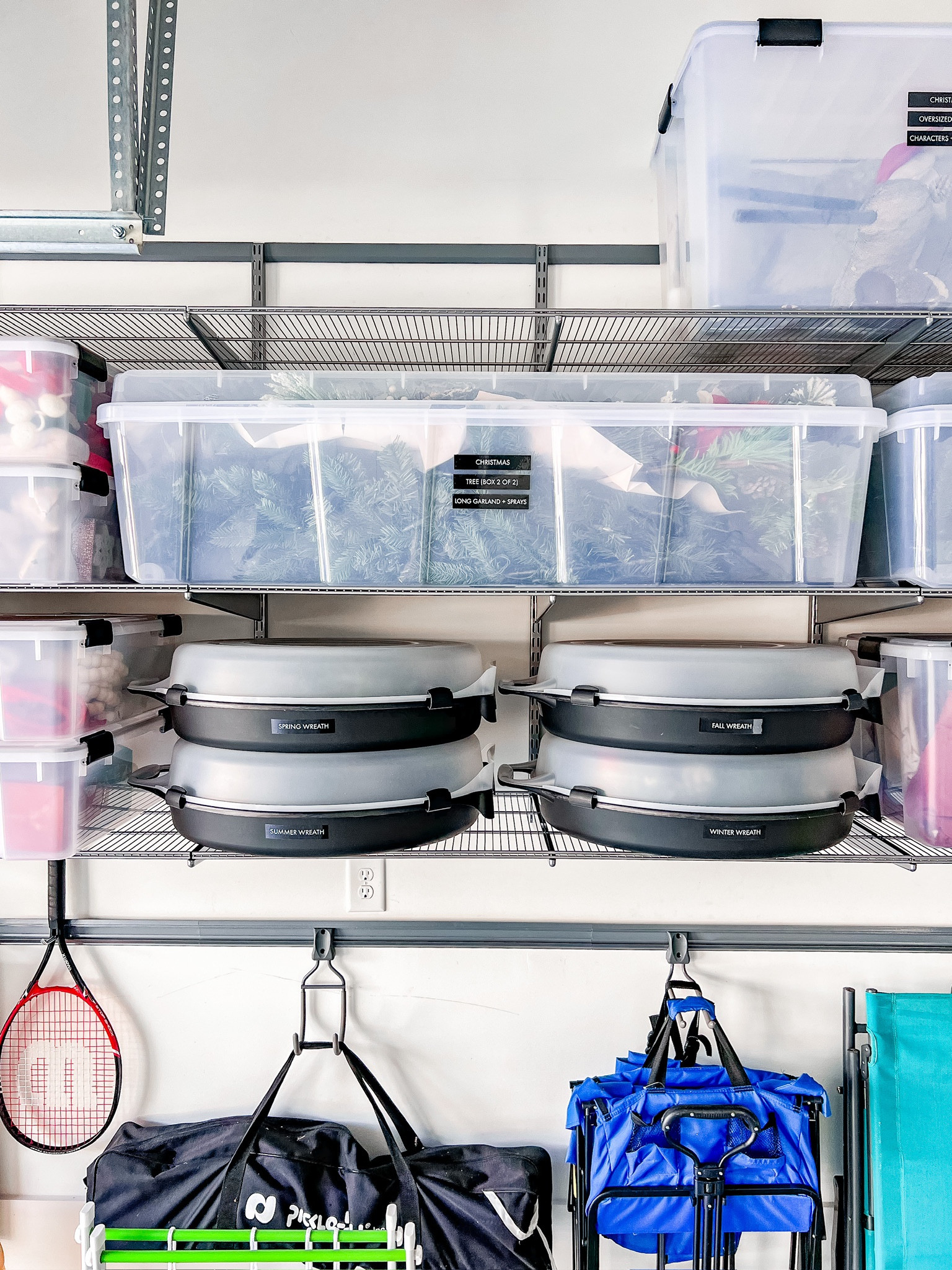 Have lots of seasonal wreaths? We have the storage solution you need - these plastic wreath bins. They work great for medium and small wreaths, plus they stack! 

#LTKHoliday #LTKSeasonal #LTKhome