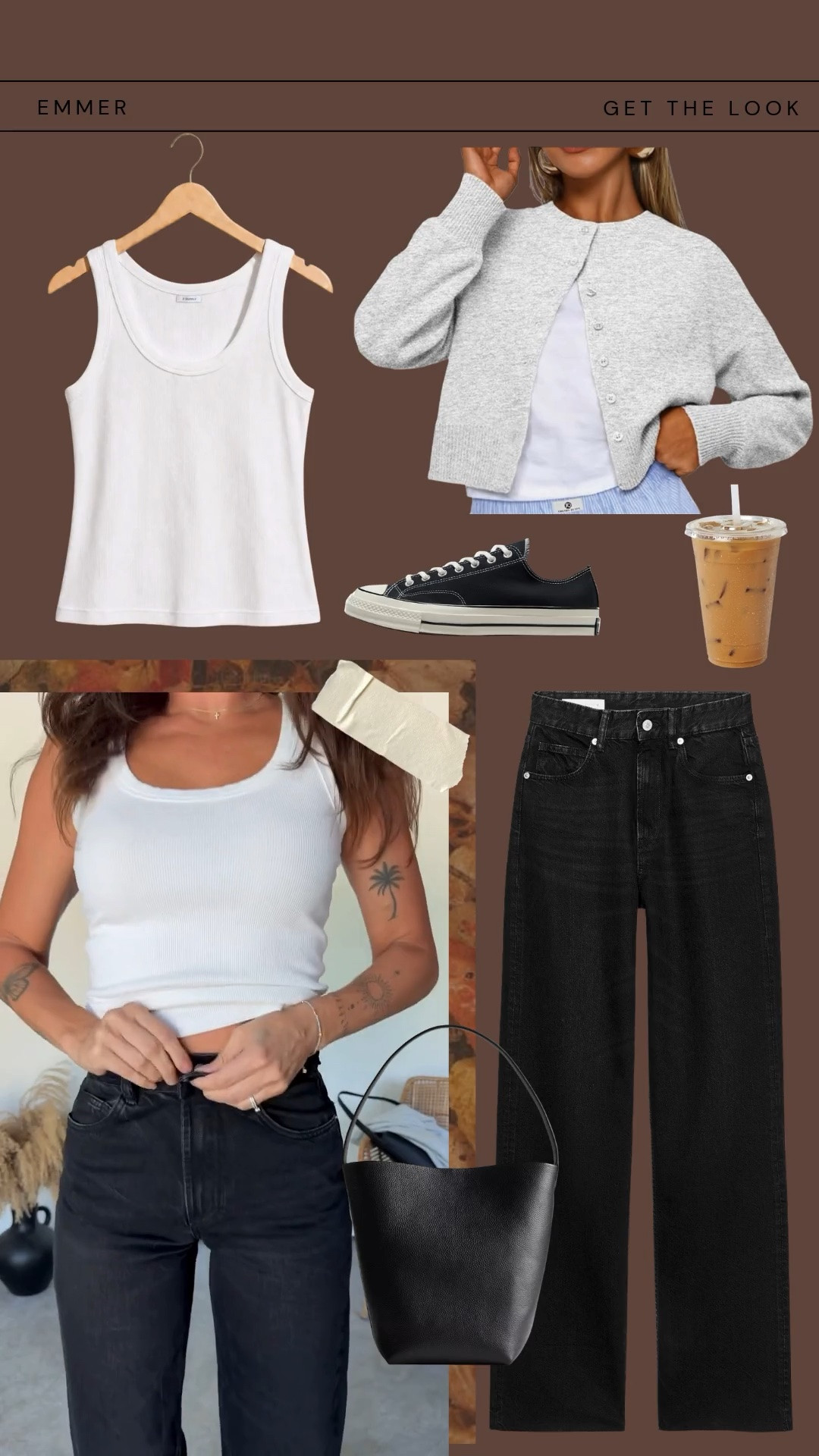 Wearing 27” denim, small white top, and small gray Amazon cardigan

Converse | black jeans | white tank | gray cardigan | easy fall outfit | black jeans fall outfit

#LTKSaleAlert #LTKSeasonal #LTKootd