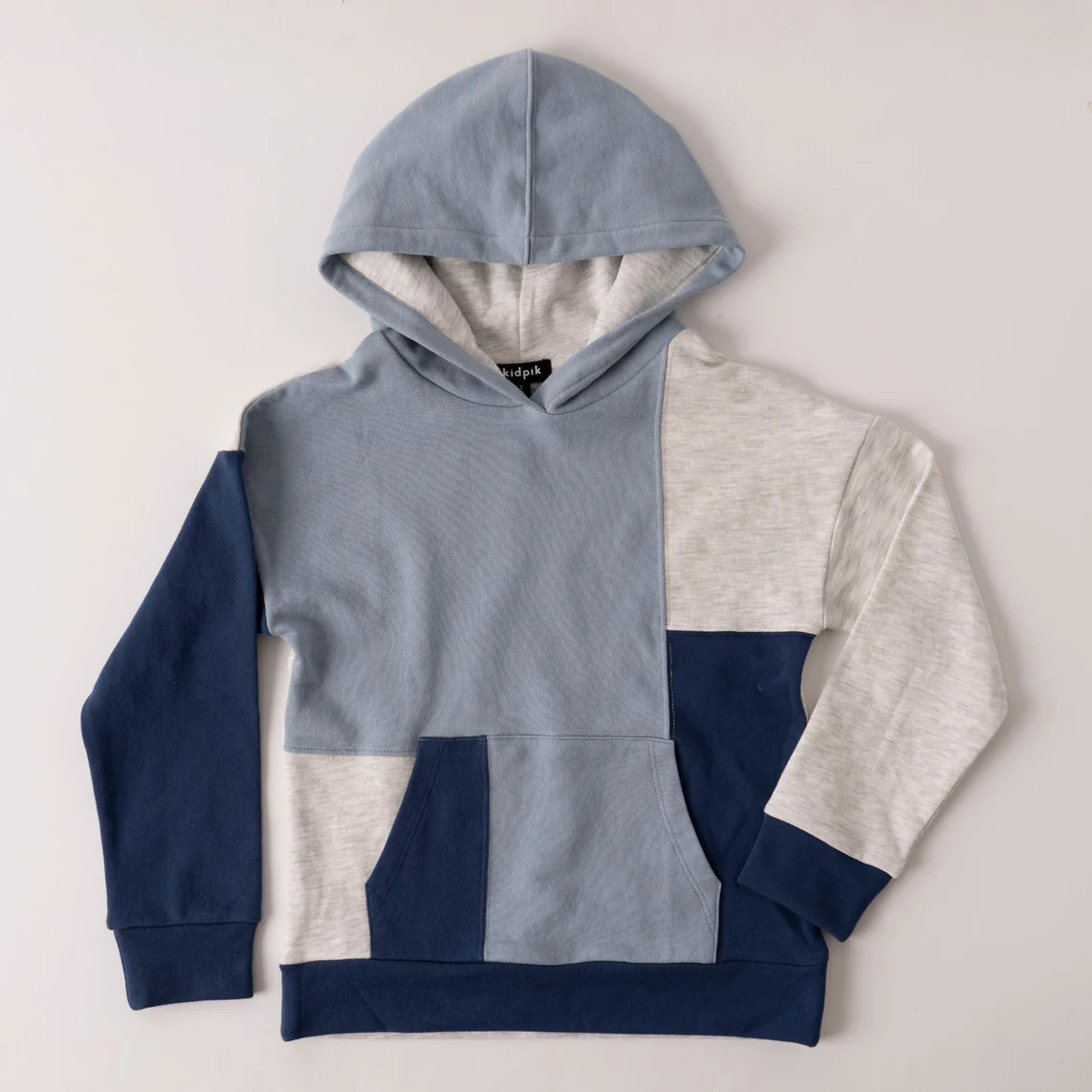 Multi Color Block Hoodie
        
        
        
          
          Long Sleeve Fleece Color... | Kidpik Basics