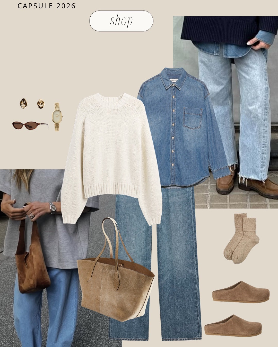 Roundup of fall denim outfit inspo! Perfect combos for your capsule wardrobe 🤍

#LTKootd #LTKSeasonal