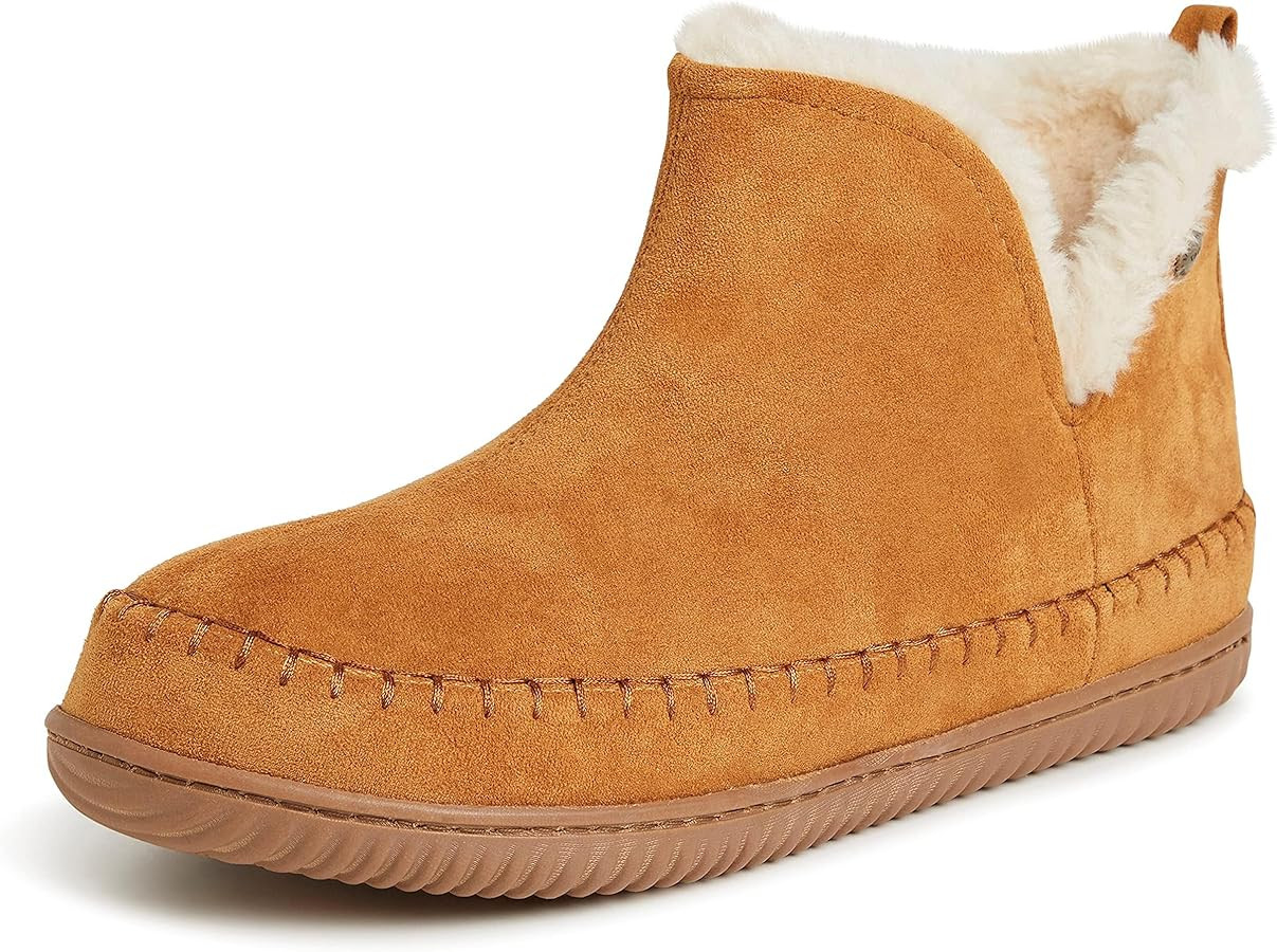 Dearfoams Men's Brixen Indoor/Outdoor Memory Foam Boot Alpine Camping Cozy Slipper House Shoe | Amazon (US)