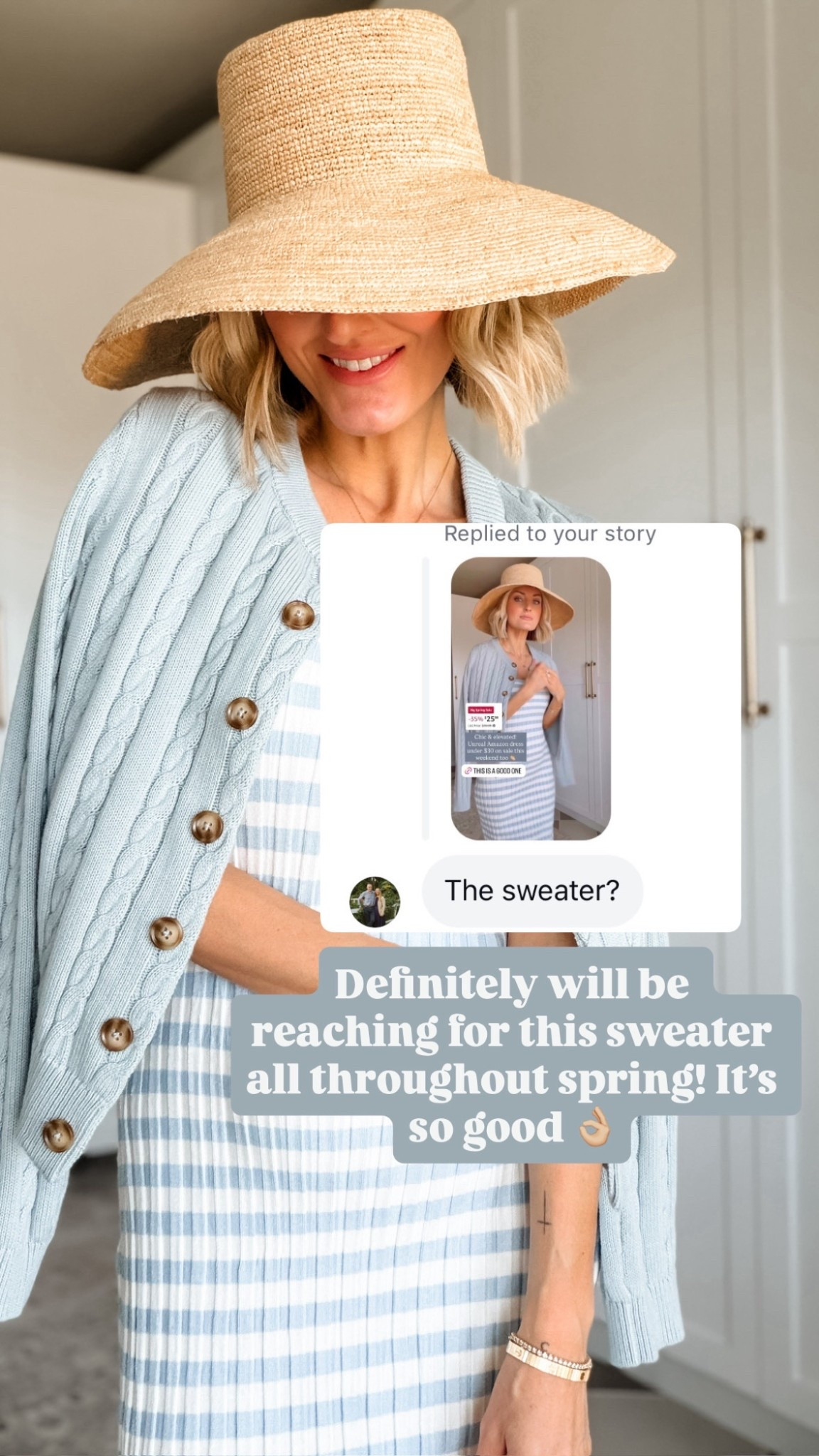 Obsessed with this classic cable knit cardigan! This blue is so pretty for spring! Definitely a sweater you will wear on repeat!

Loverly Grey, Tuckernuck, cable knit, braided sweater, spring sweater, spring cardigan 

#LTKSeasonal