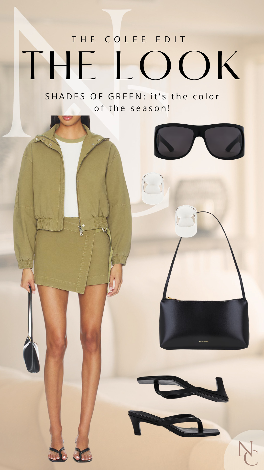 Apparently green is my new neutral. 💚 This matching set is such an easy way to dip into fall dressing while it’s still warm out—and the black accessories keep the whole look sleek and chic. Every piece is linked!
 

 #LTKdayinmylife #LTKgrwm #LTKootd