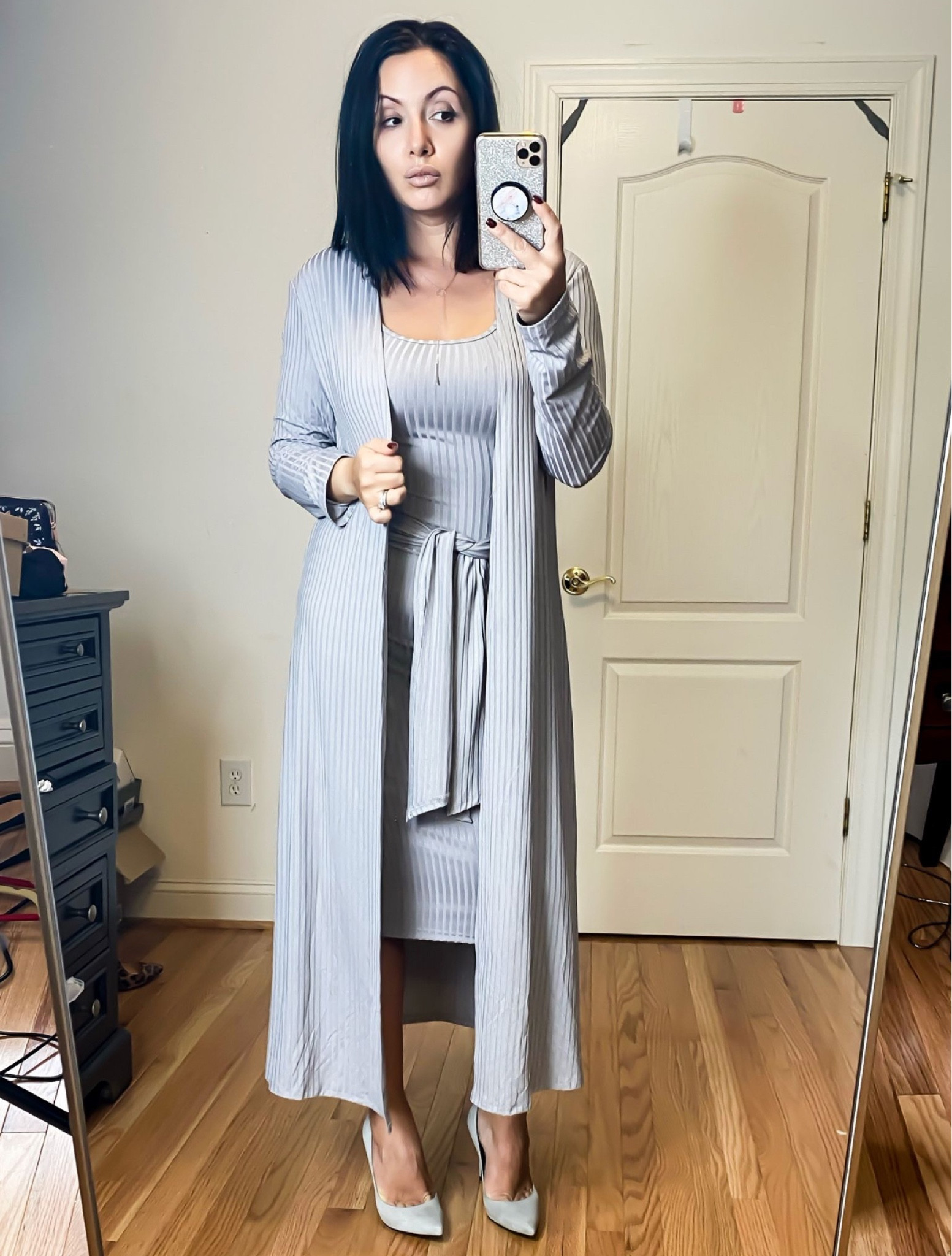 Monochrome dress set perfect for any occasion from work to dinner out. While it is made of polyester it’s very stretchy and comfortable all around! 

#LTKstyletip #LTKfindsunder100 #LTKfindsunder50