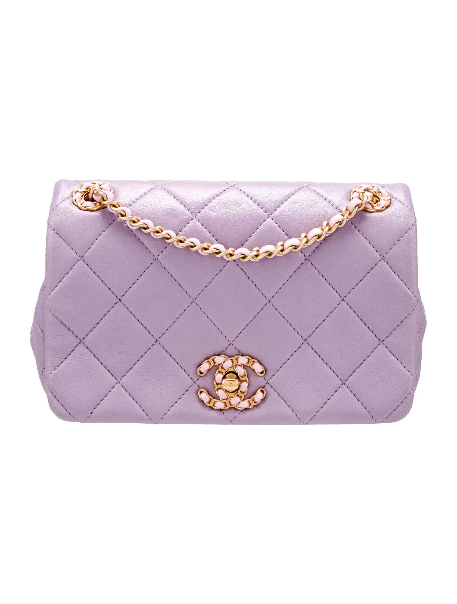 Chanel Quilted CC Flap Bag - Purple Shoulder Bags, Handbags - CHA1282220 | The RealReal | The RealReal