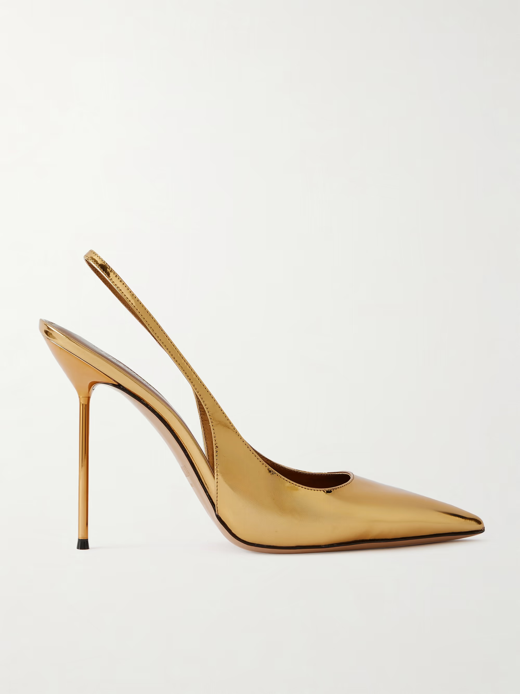 Lidia mirrored-leather slingback pumps | NET-A-PORTER (UK & EU)
