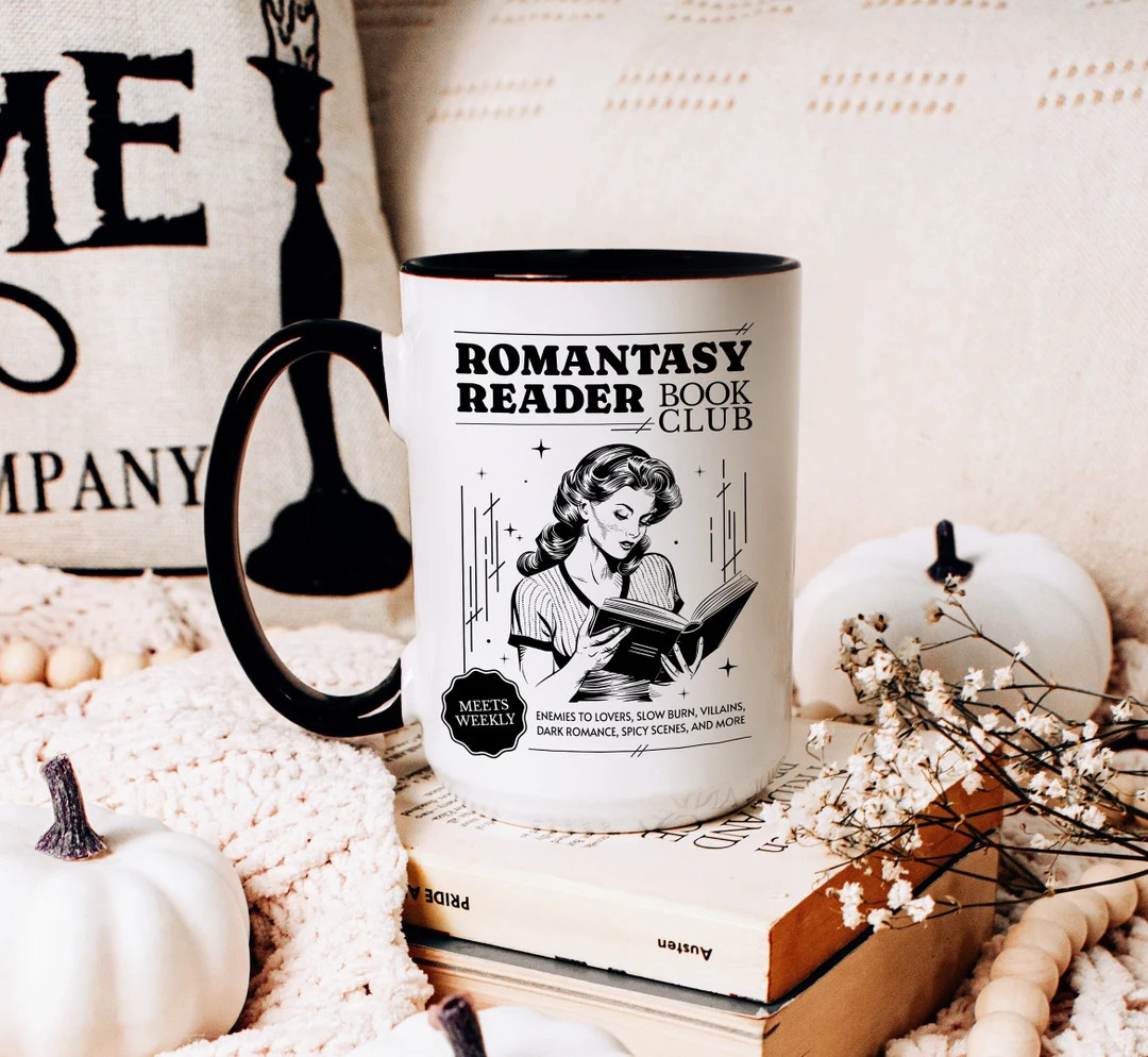 Romantasy Reader Book Club Mug, Bookish Merch, Book Lover Gift - Etsy | Etsy (US)